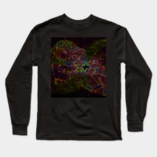 Black Panther Art - Glowing Edges 210 Long Sleeve T-Shirt